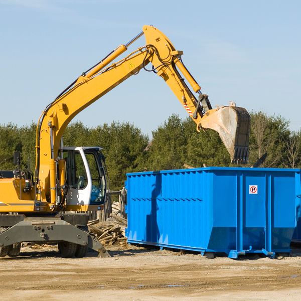 can i choose the location where the residential dumpster will be placed in South Seaville